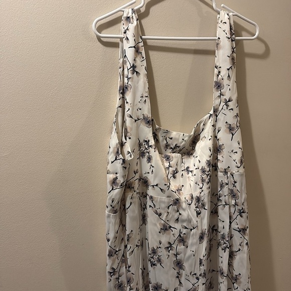 Oh Seven Days - Elegant Floral White maxi Dress - NWT - size 3X - sleeveless - Picture 8 of 9
